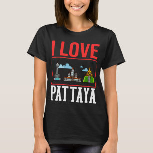 T-shirt Pattaya Thaïlande Skyline Plan Voyage