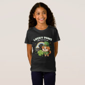 T-Shirt  "Patte Chanceuse Saint-Patrick Chiot" (Devant entier)