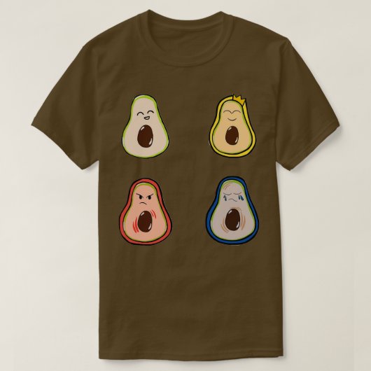 T-shirt Patte d'avocat d'humeur très adorable et minimalis (Design devant)