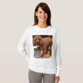 T-shirt Patte de caniche de jouet (Devant entier)