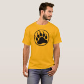 T-shirt Patte d'ours sur le devant Woof sur le dos (Devant entier)