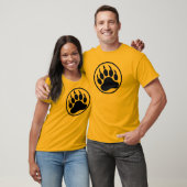 T-shirt Patte d'ours sur le devant Woof sur le dos (Unisexe)