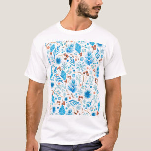 T-shirt Patterns bleus