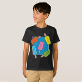 T-shirt Patters de Popsicles (Devant entier)