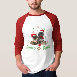 T-shirt pattes de Père Noël de carlin