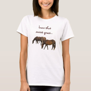 T-shirt Pâturage des chevaux