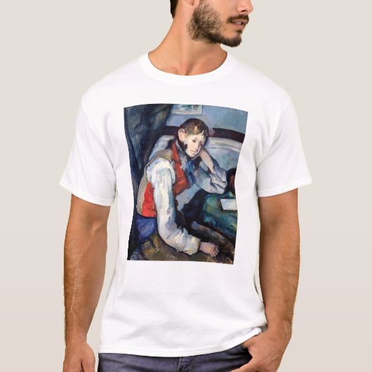 T-shirt Paul Cezanne - Garçon dans la veste rouge (Devant)