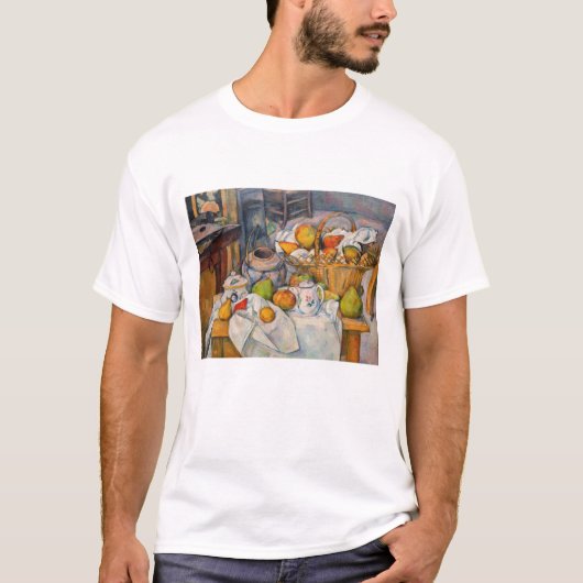 T-shirt Paul Cezanne - La vie morte avec panier (Devant)