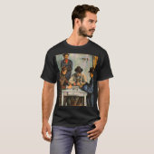 T-shirt Paul Cezanne - Les Joueurs De Cartes (Devant entier)