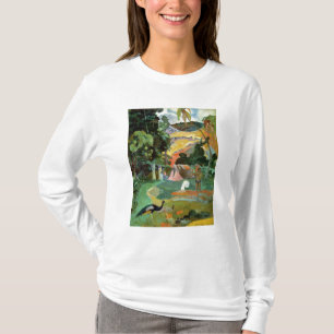 T-shirt Paul Gauguin  Matamoe ou, Paysage avec des Peacock