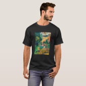 T-shirt Paul Gauguin - Paysage avec Peacocks / Matamoe (Devant entier)