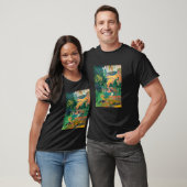 T-shirt Paul Gauguin - Paysage avec Peacocks / Matamoe (Unisexe)