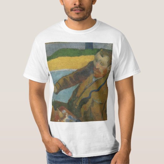T-shirt Paul Gauguin Vincent van Gogh peinture tournesols (Devant)