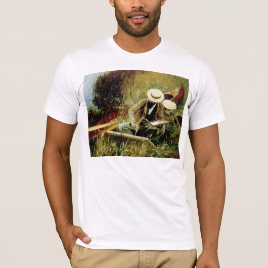 T-shirt Paul Helleu Esquisse avec sa femme (Devant)