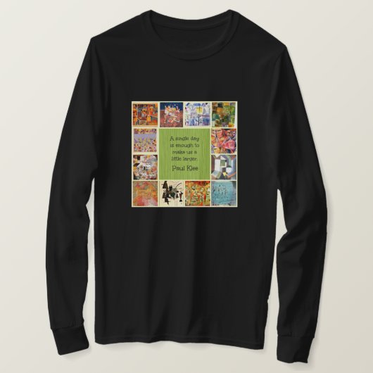 T-shirt Paul Klee - Collage et citation, (Design devant)