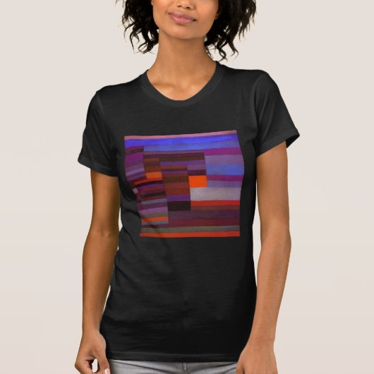 T-shirt Paul Klee Fire Le Soir Art Abstrait (Devant)