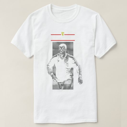 T-shirt Paul McGrath - Cosantóir - Défenseur - Irlande - I (Design devant)