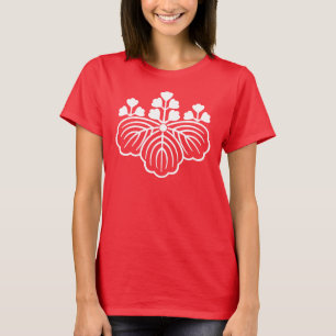 T-shirt Paulownia ombragé avec 5-3 floraisons
