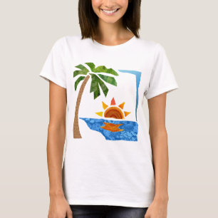 T-shirt Paume, Sun et mer
