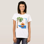 T-shirt Paume, Sun et mer (Devant entier)