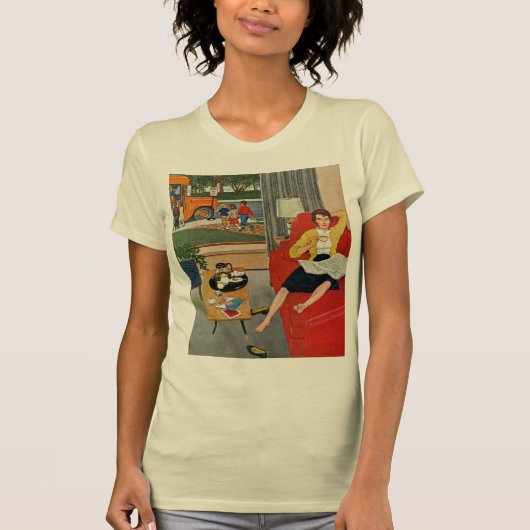 T-shirt Pause-café de matin (Devant)