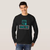 T-shirt Pause café pour programmeurs (Devant entier)