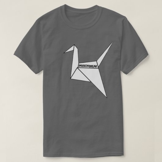 T-shirt Pause carcasse de cygne en papier (Design devant)