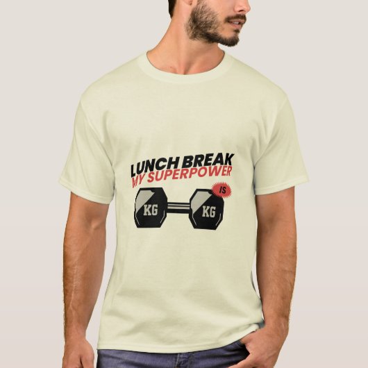 T-shirt Pause déjeuner est ma pause déjeuner à l'école de  (Devant)