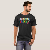 T-shirt Pause d'été Professeur désorganisé Léopard Lightni (Devant entier)