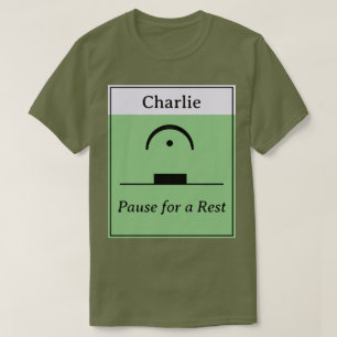T-shirt Pause détente Humour musical personnalisé Musique