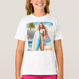 T-shirt Pause du point d'action fille
