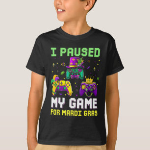 T-shirt Pause Mon Jeu Pour Mardi Gras Jeu Vidéo Mardi Gra