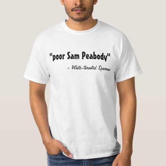 T-shirt pauvre Sam Peabody (Devant)