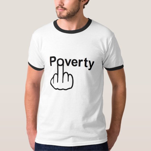 T-shirt pauvreté (Devant)