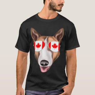 T-shirt Pavillon canadien Taureau Terrier Chien Canada Poc