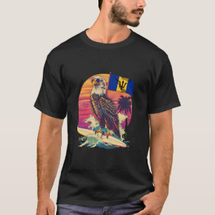 T-shirt Pavillon de la Barbade Aigle Trident Surfing Bajan