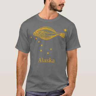 T-shirt Pavillon de l'État de l'Alaska Pêche 