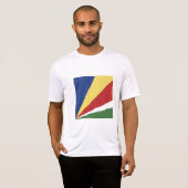 T-shirt pavillon des Seychelles (Devant entier)