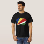 T-shirt pavillon des Seychelles (Devant entier)