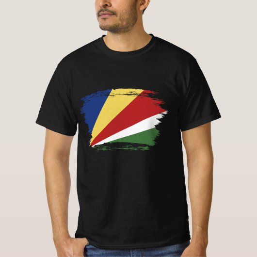 T-shirt pavillon des Seychelles (Devant)