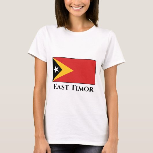 T-shirt Pavillon du Timor oriental (Devant)