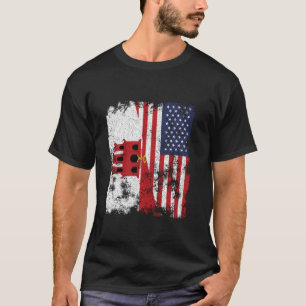 T-shirt Pavillon Gibraltar USA - demi-américain