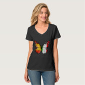 T-shirt Pavillon italien espagnol (Devant entier)