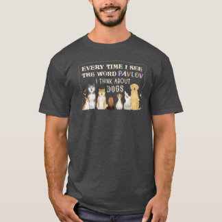 T-shirt Pavlov et les chiens