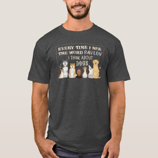 T-shirt Pavlov et les chiens (Devant)