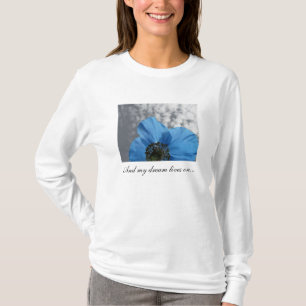 T-shirt Pavot bleu mes vies de rêve dessus