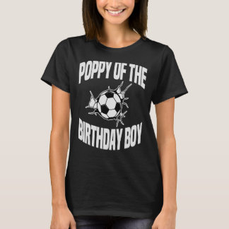 T-shirt Pavot De L'Anniversaire Boy Soccer Ball Team Anniv