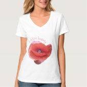 T-shirt Pavot. Texte drôle (Devant)