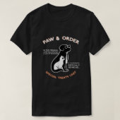 T-shirt Paw and Order Unité de Traitements Spéciaux Entraî (Design devant)