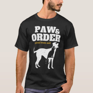 T-shirt Paw and Order Unité Feline spéciale Animaux de com